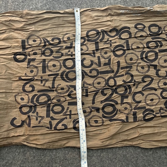 QUENTIN AND CLAUDE 2008 "Numbers" Oak Scarf Revolve Clothing - Picture 7 of 10